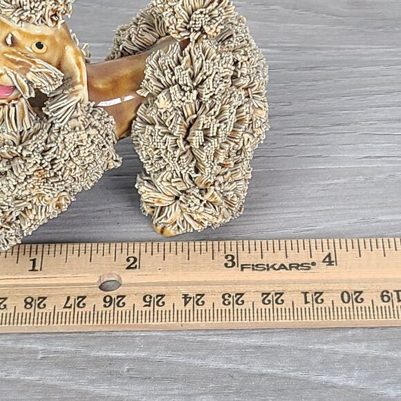 Vintage Brown Porcelain Spaghetti Poodle Dog Walking Figurine - Picture 6 of 7